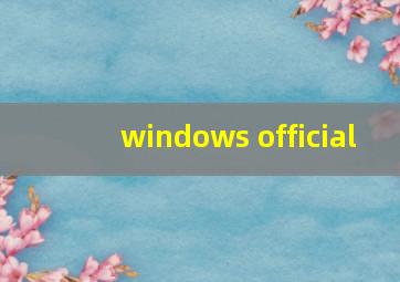 windows official